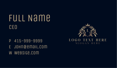 Luxury Monarch Deluxe Ornament Business Card Image Preview