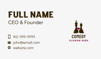 Chess King Queen Liquor Business Card Image Preview