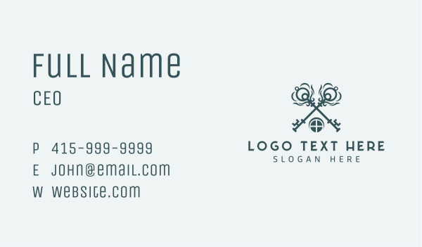 Key Property Home Business Card Design Image Preview