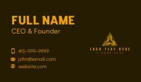 Luxury Pyramid Triangle Business Card Design