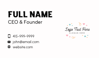 Cute Doodle Shapes Business Card Image Preview