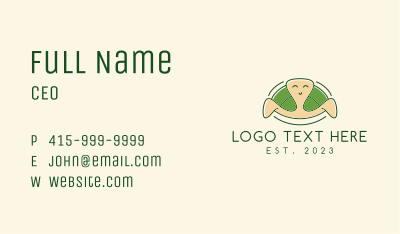 Happy Turtle Mascot  Business Card Image Preview