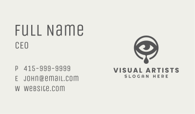Eye Teardrop Cry Business Card Image Preview