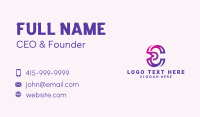 Modern Gradient Number 3  Business Card Preview
