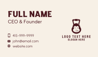 Angry Ape Kettlebell  Business Card Image Preview