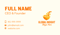 Orange Fruit Juice Business Card Image Preview