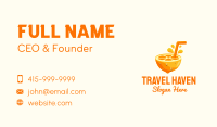 Orange Fruit Juice Business Card Image Preview