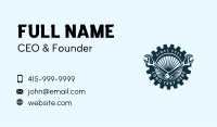 Wrench Cog Mechanic Business Card Design
