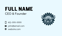 Wrench Cog Mechanic Business Card Design