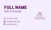 Purple Minimalist Cake  Business Card Image Preview