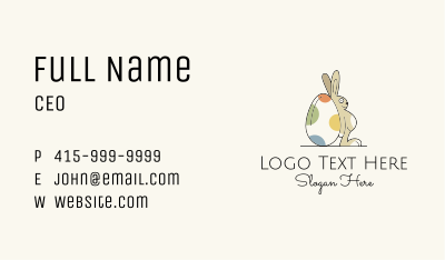 Rabbit Egg Toy Business Card