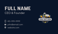 Excavator Backhoe Quarry Business Card Design