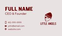 Hipster Guy Profile Business Card Design