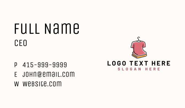 Garment Clothing Shirt Business Card Design Image Preview