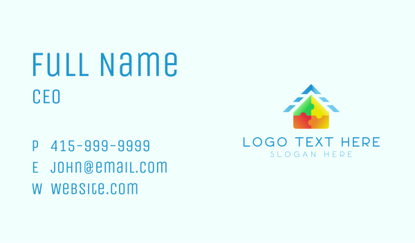 Toy House Block Business Card Design Image Preview