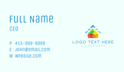 Toy House Block Business Card Image Preview