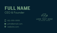 Green Arrow Letter N Business Card Image Preview