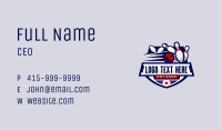 Bowling Pin Championship Sports Business Card Image Preview