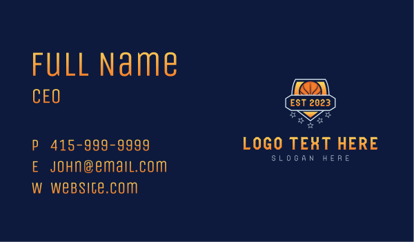 Basketball Varsity League Business Card Design Image Preview
