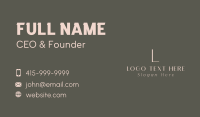 Generic Luxury Lettermark Business Card Image Preview