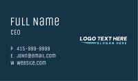 Business Lines Wordmark Business Card Image Preview