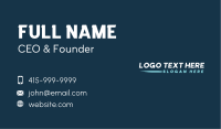Business Lines Wordmark Business Card Image Preview