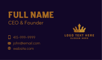 Imperial Monarch Crown Business Card Design