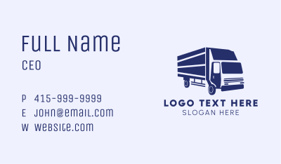 Box Truck Delivery Business Card Image Preview