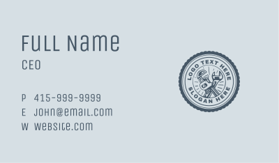 Wrench & Pipe Wrench Plumbing Business Card Image Preview