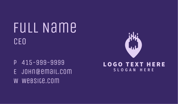 Courier Location Pin Business Card Design Image Preview