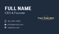 Urban Streetwear Wordmark Business Card Image Preview