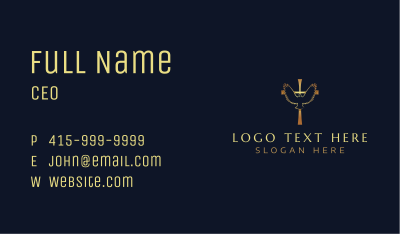 Crucifix Dove Church Business Card Image Preview