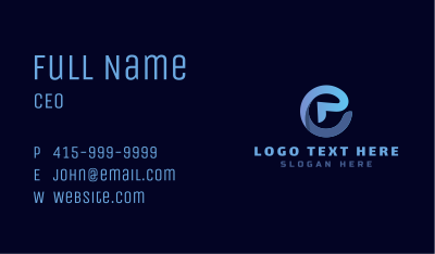 Internet Letter E Business Card Image Preview