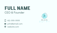 Elegant Boutique Watercolor Lettermark Business Card Image Preview
