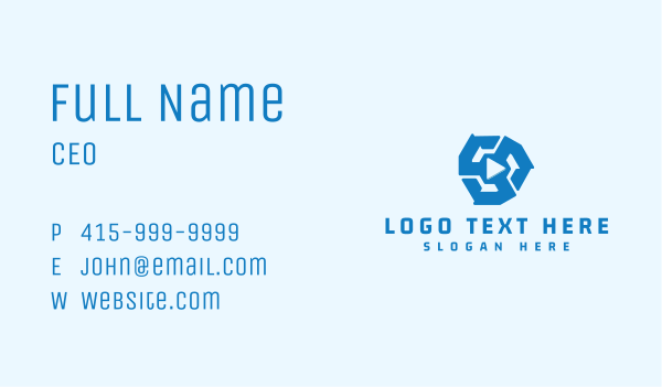 Tech Media Player Business Card Design Image Preview