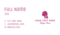 Beautiful Woman Hair Stylist Business Card Image Preview