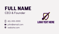 Cyber Sword Shield Business Card Image Preview