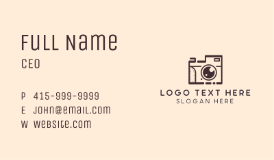 Photography Camera Vlogger Business Card Image Preview