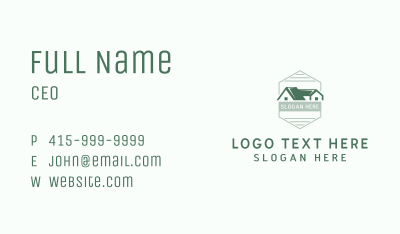 Green House Roof Business Card