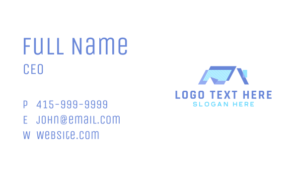Creative House Roof Business Card Design Image Preview