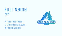 Janitorial Cleaning Letter A Business Card Image Preview
