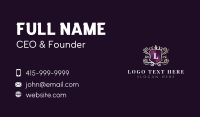 Royal Decorative Shield Business Card Design