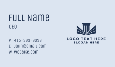 Column Building Structure Business Card Image Preview