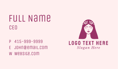 Beautiful Nature Woman Business Card Image Preview