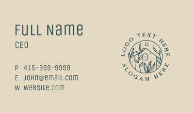 Nature Leaf Cottage  Business Card Image Preview