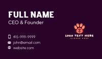 Paw Pet Puppy Business Card Design