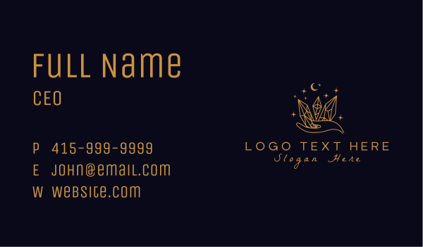 Astral Cosmic Gems Business Card Design Image Preview