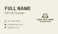 Lumberjack Wood Carpentry Business Card Preview