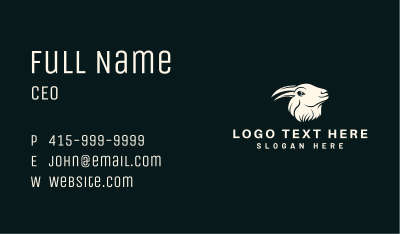 Crow Goat Animal Business Card Image Preview