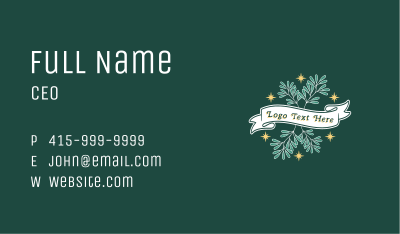 Christmas Mistletoe Banner Business Card Image Preview